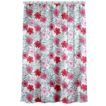 VETTA Шторка для ванной с утяжелителем, полиэстер, 180х180см, Цветы, 7
