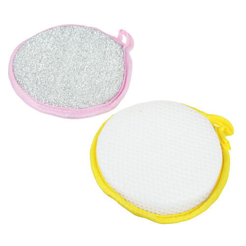 VETTA Губка для посуды поролон, d12см, 2 цвета, 1шт — изображение 2