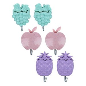 VETTA Крючки самоклеящиеся в пакете, 2 шт, пластик, металл, 3 дизайна