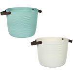 VETTA Корзина для хранения круглая с ручками Ле-Ман, d32,8x26,5 см, 2 цвета