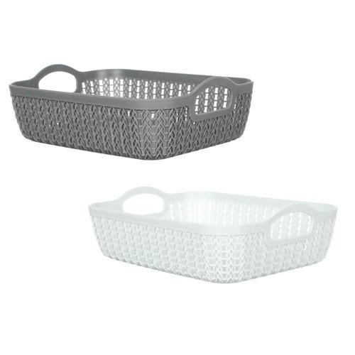 VETTA Корзина для хранения Брюгге, 25,7x19,5x8,5 см, 2 цвета