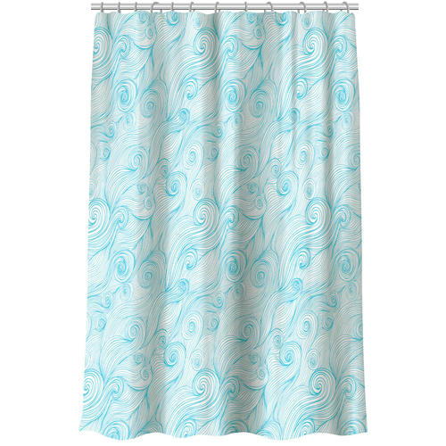 VETTA Шторка для ванной, полиэстер, 180x180см, Волна, 4 дизайна — изображение 2