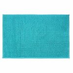 VETTA Коврик для ванной, синель, 40x60см, ворс 1,2см, бирюзовый