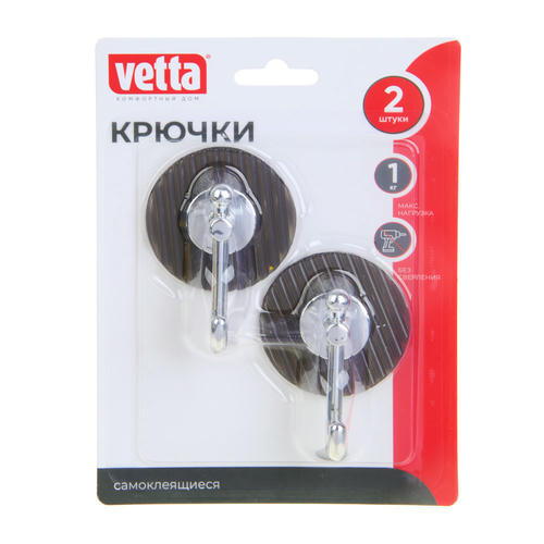 VETTA Крючки самоклеящиеся, 2шт, PS — изображение 2