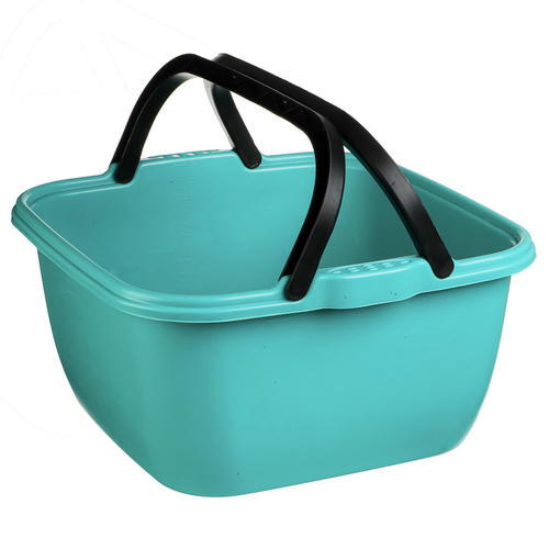 Таз квадратный Практик, 14л (до 16кг), с ручками, пластик — изображение 2
