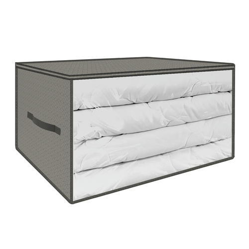 VETTA Романо Кофр для подушек и одеял с прозрачным окном, 60х50х35см, спанбонд, ПЕВА