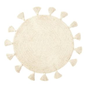 VETTA Коврик универсальный круглый d60 см, хлопок, бежевый