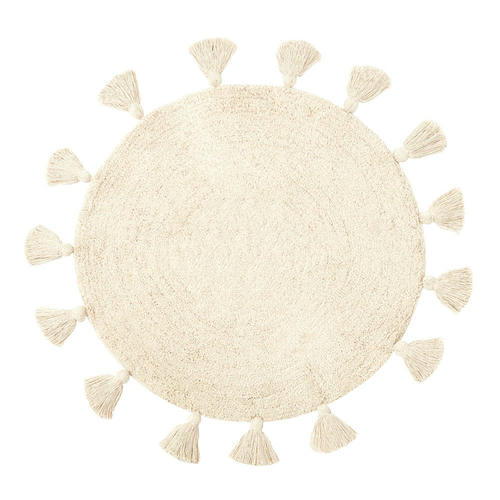 VETTA Коврик универсальный круглый d60 см, хлопок, бежевый