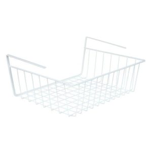 VETTA Корзина подвесная на полку, 35х26х13,5см, металл, белый цвет