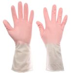 VETTA Перчатки хозяйственные, двухцветные, ПВХ, 30см, М