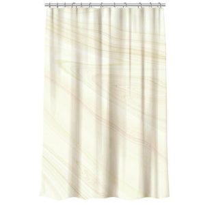 VETTA Шторка для ванной, оксфорд, метал. люверсы, 155x180см, Узоры на бежевом
