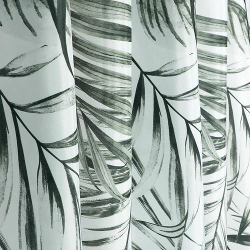 VETTA Шторка для ванной, полиэстер, 180x180см, кольца пластик, ПАЛЬМЕТТА — изображение 2