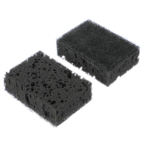 VETTA Набор губок для мытья посуды Супер чёрные, износостойкие 2шт, 9,5х6,5х3см