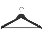 VETTA Вешалка деревянная, софт тач, 44.5x23x1.2см, черная