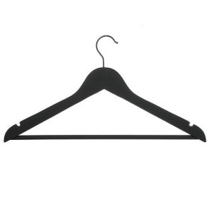 VETTA Вешалка деревянная, софт тач, 44.5x23x1.2см, черная