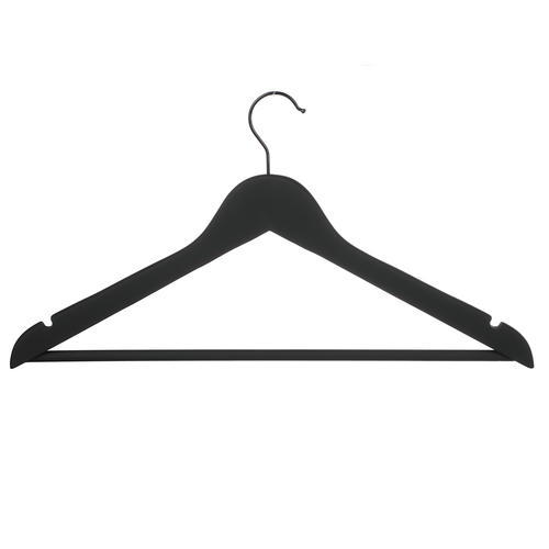 VETTA Вешалка деревянная, софт тач, 44.5x23x1.2см, черная