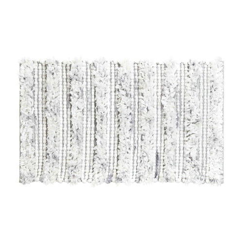 VETTA Коврик универсальный Puffy 50x80 см, полиэстер, хлопок, серый мрамор