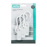 VETTA Набор прищепок с крючком 3шт, полипропилен