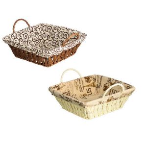 VETTA Корзинка плетеная Амелия 22х22х8см, 2 дизайна