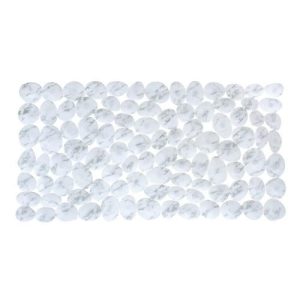 VETTA Коврик в ванну противоскользящий, ПВХ, 68x35 см, Камни, белый