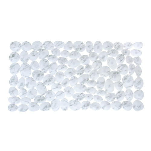 VETTA Коврик в ванну противоскользящий, ПВХ, 68x35 см, Камни, белый