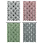 VETTA Шторка для ванной «Перышко», ПЕВА, 180х180см, 4 дизайна