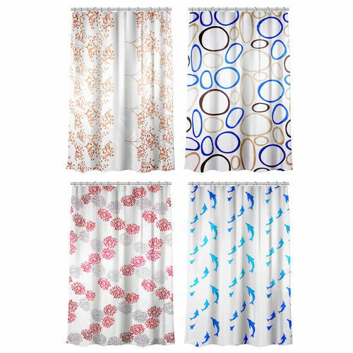 VETTA Шторка для ванной, текстиль с пропиткой, 170x180см, Амаретто, 4 дизайна