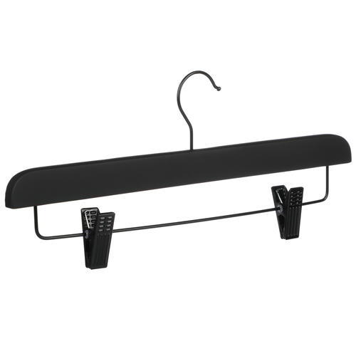 VETTA Вешалка деревянная для юбок и брюк, софт тач, 35.5x17см, черная — изображение 2