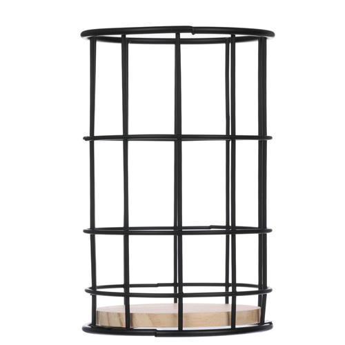 VETTA Держатель для столовых приборов, 11x17 см, черный металл, дерево — изображение 2