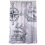 VETTA Шторка для ванной, полиэстер, 180x200см, Карты, 51