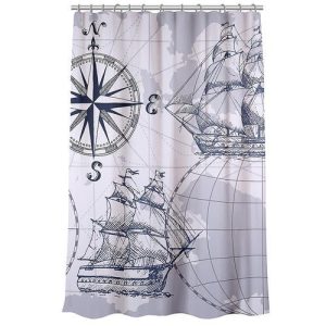 VETTA Шторка для ванной, полиэстер, 180x200см, Карты, 51