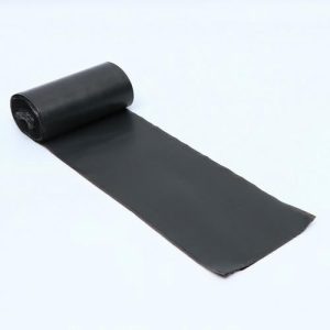 Мешки для мусора в рулоне 60 л, черные, ПНД, толщина 15 мкм, 30 шт