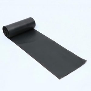 Мешки для мусора в рулоне 60 л, черные, ПНД, толщина 15 мкм, 20 шт