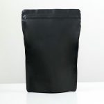 Пакет дой-пак, матовый, черный с окном, 14 х 20 х 4 см - 100 шт.