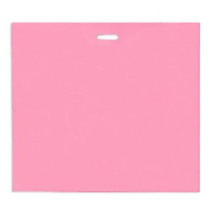 Пакет полиэтиленовый с вырубной ручкой, 64-60+8 60 мкм Розовый - 50 шт.