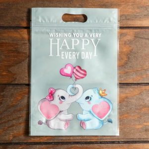 Пакет подарочный, с zip-lock застежкой, 15 х 22 см, МИКС - 50 шт.