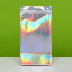 Пакет Zip-lock ПЭТ, иридисцентный, со сплошным окном, плоский, еврослот 13 х 24 см - 100 шт.