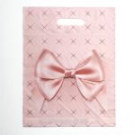 Пакет "Персиковый бант", полиэтиленовый с вырубной ручкой, 30х40 см, 50 мкм - 50 шт.