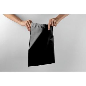 Курьерский пакет с клеевым клапаном, черный 30 х 40 + 4 см - 50 шт.