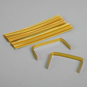 Клип-лента в нарезке, золотой, 13 см - 500 шт.