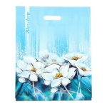 Пакет "Аура", полиэтиленовый с вырубной ручкой, 38х47 см, 60 мкм - 50 шт.