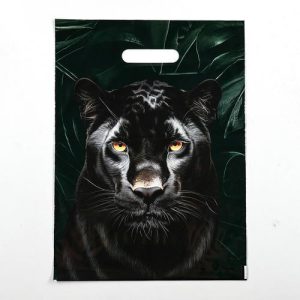 Пакет "Леопард", полиэтиленовый с вырубной ручкой, 30х40 см, 50 мкм - 20 шт.