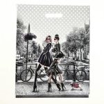 Пакет "Подружки", полиэтиленовый с вырубной ручкой, 38х47 см, 60 мкм - 50 шт.