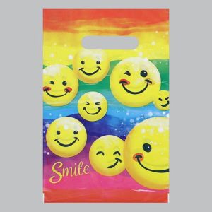 Пакет "Смешинки", полиэтиленовый с вырубной ручкой, 30 мкм, 20 х 30 см - 100 шт.