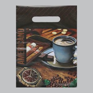 Пакет "Американо", полиэтиленовый с вырубной ручкой, 20 х 30 см, 30 мк - 100 шт.