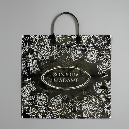 Пакет "Мадам", полиэтиленовый с пластиковой ручкой, 80 мкм 37 х 34 см - 10 шт. — изображение 3