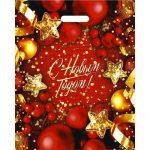 Пакет "Конфетти", полиэтиленовый с вырубной ручкой, 38х47 см, 60 мкм - 5 шт.