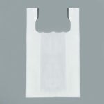 Пакет майка, полиэтиленовый, белый 24 х 42 см, 8 мкм - 100 шт.