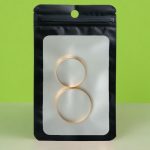 Пакет Зип-лок с окном, с еврослотом, черный, 10 х 14 см - 100 шт.