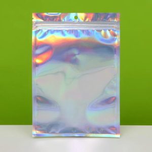 Пакет Zip-lock ПЭТ, иридисцентный, со сплошным окном, плоский, еврослот 14 х 20 см - 100 шт.